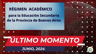 2024 Régimen Académico Secundaria [upl. by Stranger]