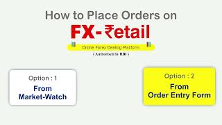 FX Retail How to Place Orders [upl. by Coster237]