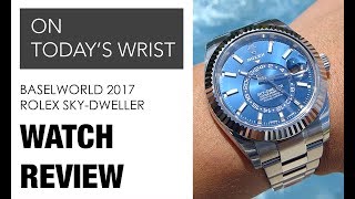 Rolex Steel Sky Dweller 326934 with Blue Dial  DavidSW [upl. by Ttergram593]