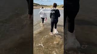 Walking to Ynys Llanddwyn at high tide [upl. by Hnid]