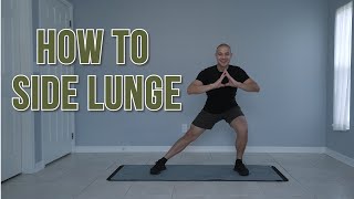 HOW TO FOR BEGINNERSHOW TO DO SIDE LUNGESHOW TO SIDE LUNGE EXERCISE [upl. by Jolda758]