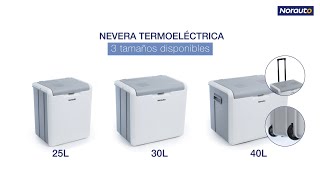 NEVERA TERMOELÉCTRICA NORAUTO 25L 30L 40L [upl. by Maddeu]