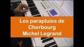 Les Parapluies de Cherbourg  Michel Legrand  Piano et clavier  Partition [upl. by Anitnelav]