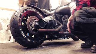 Harley Davidson EVO 1340 with drag pipes sound [upl. by Wells865]