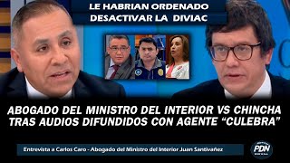 ABOGADO DEL MINISTRO DEL INTERIOR VS CHINCHA TRAS AUDIOS DIFUNDIDOS DE Min CON AGENTE quotCULEBRAquot [upl. by Kovacs129]