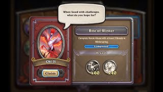 ChiJi Event Quest 5  Bite of Winter  Hearthstone Mercenaries [upl. by Innek141]