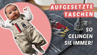 Aufgesetzte Taschen nähen So gelingen sie immer [upl. by Nassir]