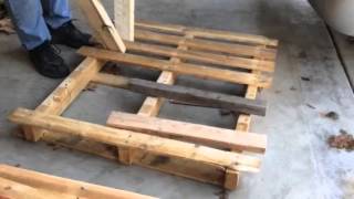 Pallet breakdown using 2 boards [upl. by Alleras407]