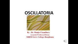 OscillatoriaBScPt 1By Dr Manju Chaudhary [upl. by Nylssej]