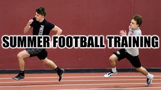 Summer Football Prioritizing Speed  OffSeason Sprint Training [upl. by Ytsirhc]