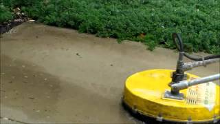 Concrete power scrubber [upl. by Ahsinnor]