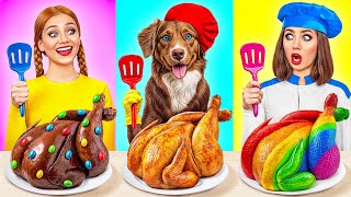 Défi De Cuisine Moi vs GrandMère avec Chien  Bataille Comestible par Multi DO Smile [upl. by Higbee]