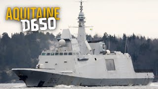 FS D650 Frigate FREMM French Navy Marine in Stockholm [upl. by Asilahs]