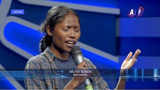 Muna Soren  Performing at Nepal Idol season 5  Mayalu ko Maya Mitho  Acoustic Music Gallery [upl. by Aicxela417]