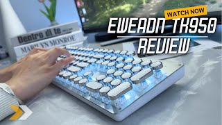 Why the EWEADN TK950 Typewriter Mechanical Keyboard is a Typers Dream [upl. by Paymar193]