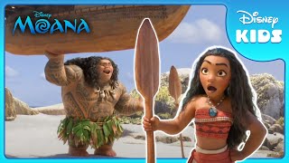 Moana Meets Maui ⚡  Moana  Disney Kids [upl. by Ttegdirb]