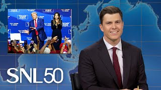 Weekend Update Trump Dances for 40 Minutes Straight at Campaign Rally  SNL [upl. by Latsyrhc]