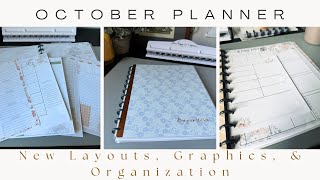 New Planner Set Up for October New Fall Graphics and Organization [upl. by Aylatan]