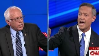 Democratic Debate Bernie Sanders OMalley get testy on gun control [upl. by Bruno926]