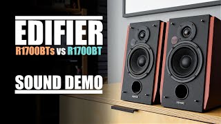 Edifier R1700BTs vs Edifier R1700BT  Sound Comparison [upl. by Tertius625]