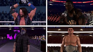 WWE 2K24 Entrances Dirty Dom GUNTHER AJ Styles Nakamura Drew McIntyre Ricochet RTruth [upl. by Einnahpets]