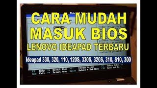 Cara Mudah Masuk Bios Set Up Pada Laptop Lenovo Seri Terbaru [upl. by Imelda]