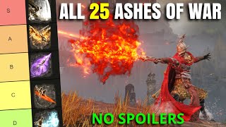 All 25 DLC Ashes of War Ranked NO SPOILERS Elden Ring Shadow of the Erdtree [upl. by Elwood]