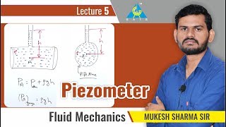 Piezometer  Lecture 5  Fluid Mechanics [upl. by Firehs]