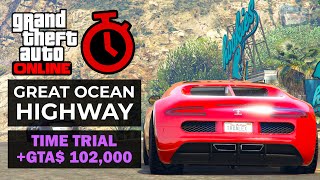 GTA Online Time Trial  Great Ocean Highway Under Par Time [upl. by Sculley]