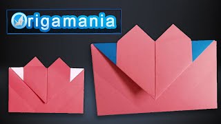 Envelope de Origami de Coração [upl. by Owades439]