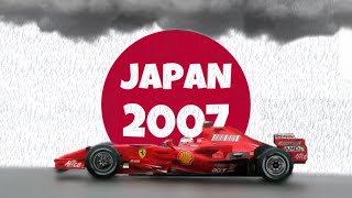 Japan 2007 Kimi Raikkonen’s MOST CLUTCH Performance [upl. by Aihsal]