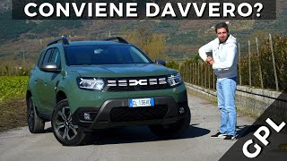 Prova nuovo Dacia Duster GPL 2023 vale il PREZZO che costa prova motore GPL eNUOVO LOGO [upl. by Tempa]