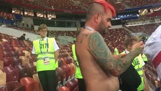 English fans sing quotDont take me homequot after England vs Croatia game FIFA World Cup Russia 2018 [upl. by Eillom]