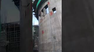 silo view beam slipform constructionsiloconstruction vlog siloconstruction ytshortvideo real [upl. by Whallon]