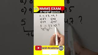 NMMS Exam Paper 2024 Class 8NMMS SAT QuestionsNMMS Question Paper Mental Ability Questionshort [upl. by Aracal377]