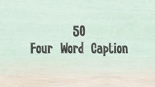 50 Caption For Facebook profile picture  Four word caption  Captions For Instagram [upl. by Maria]