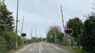 Folly bank level crossing Cambridgeshire [upl. by Iggam110]