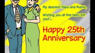 25th wedding Anniversary EcardsImages [upl. by Jackie]