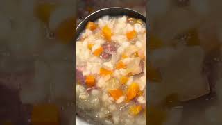 Beef Barley soup homemade yummy [upl. by Nurse953]