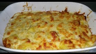 KartoffelLachsGratin  Kartoffelauflauf [upl. by Ledif]