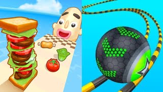 Sandwich Runner vs Going Balls  All Levels Gameplay Android iOS  NEW BIG APK UPDATE [upl. by Cliff894]