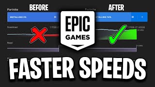 How To FIX Epic Games Launcher Slow Download Speed Faster Downloads [upl. by Ydoj306]