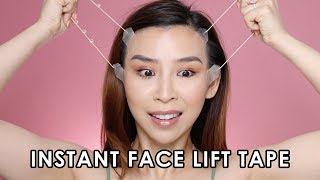 Instant Face Lift Tape  Does it work [upl. by Yhtomot]