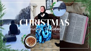 Hutterite Christmas Holidays FeirtogSledding Good Food ect Vlog 139 [upl. by Nwahsat]