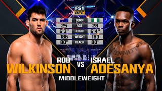 UFC Debut Israel Adesanya vs Rob Wilkinson  Free Fight [upl. by Adalbert]