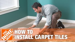 How to Install Carpet Tiles  The Home Depot [upl. by Gilles]