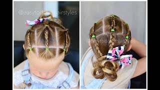 Braided Flip Through Hairstyle [upl. by Ynamad]