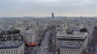 Mini footage  View from the Arc de Triomphe Paris France [upl. by Timofei]