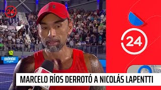 Marcelo Ríos derrotó a Nicolás Lapentti en su regreso tras siete años  24 Horas TVN Chile [upl. by Heddy265]