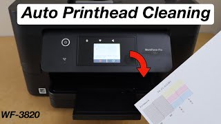 Epson WF3820 Printhead Cleaning Auto Method [upl. by Suciram]